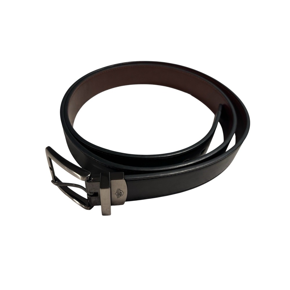 Dockers Reversible Belt Black/Brown Mens Sz 52 Faux Leather